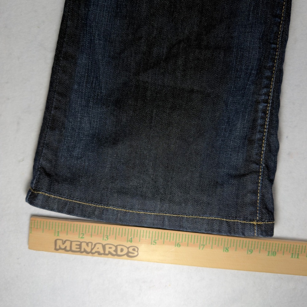 David Kahn Womens Jeans 31 Style 3747 Dark Wash Low Rise Flare Bootcut USA - Picture 11 of 12